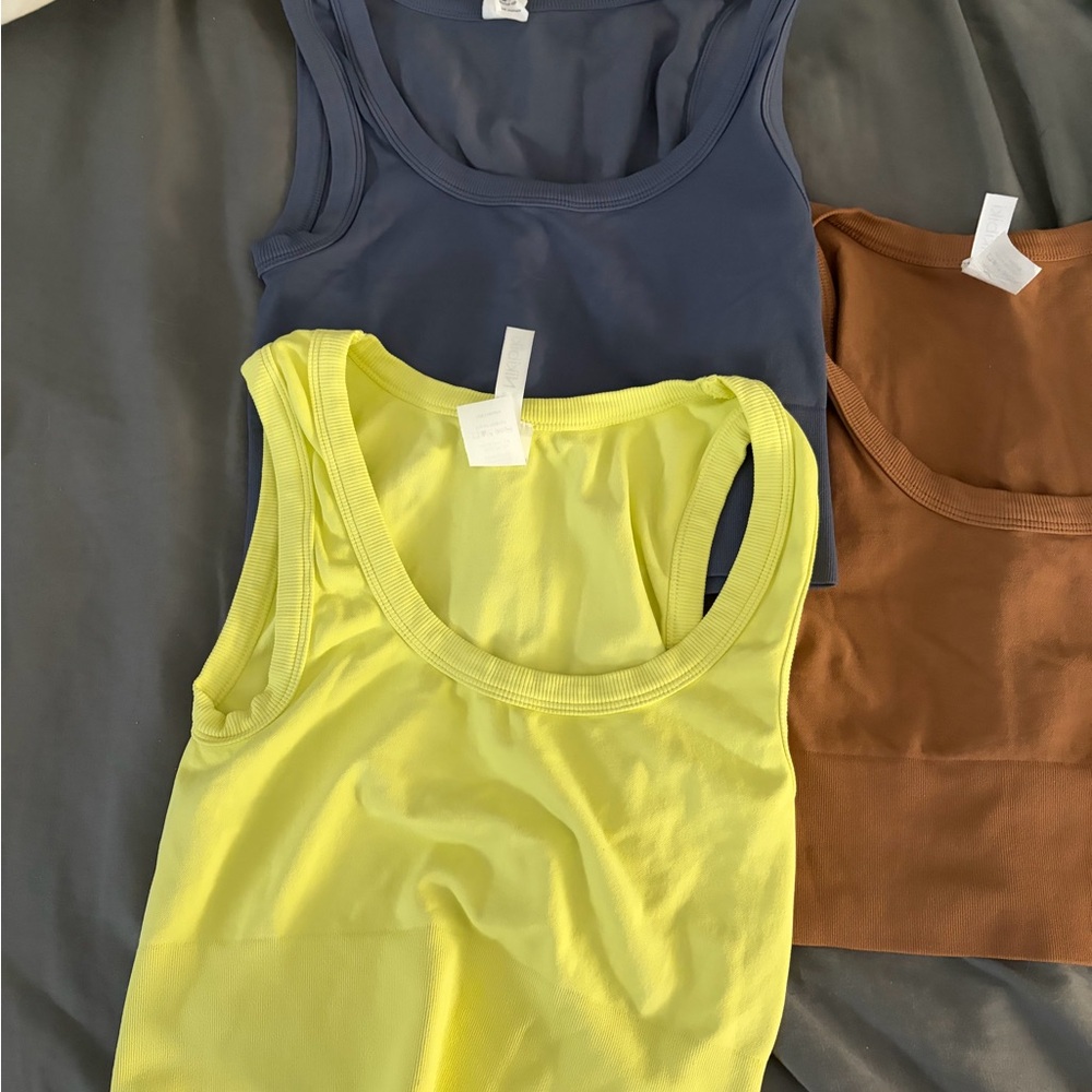 Nikibiki Women's Tank Tops - Navy, Lemon, and Chocolate